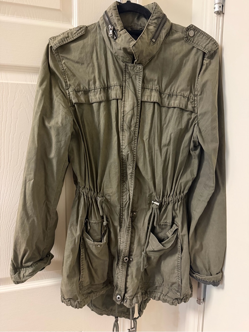Levi's Olive Green Drawstring Utility Jacket - Women's